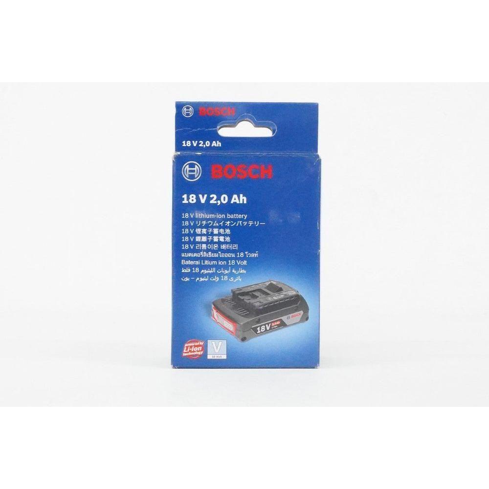 Bosch GBA 18V / 2.0Ah Battery M-B Lithium Ion Battery | Bosch by KHM Megatools Corp. Bosch GBA 18V / 2.0Ah Battery M-B Lithium Ion Battery | Bosch by KHM Megatools Corp.